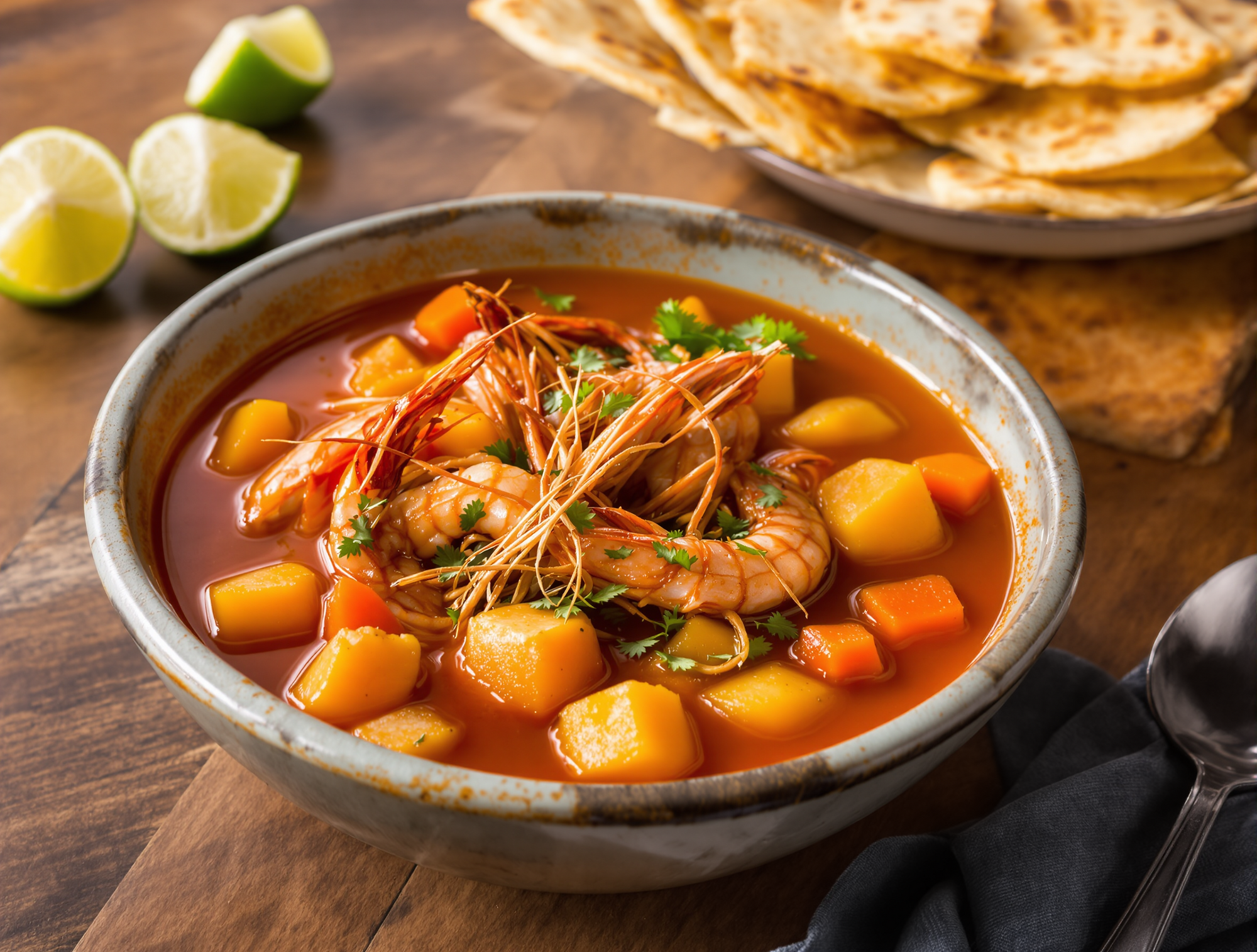 Caldo de Camarón Seco Estilo Costeño