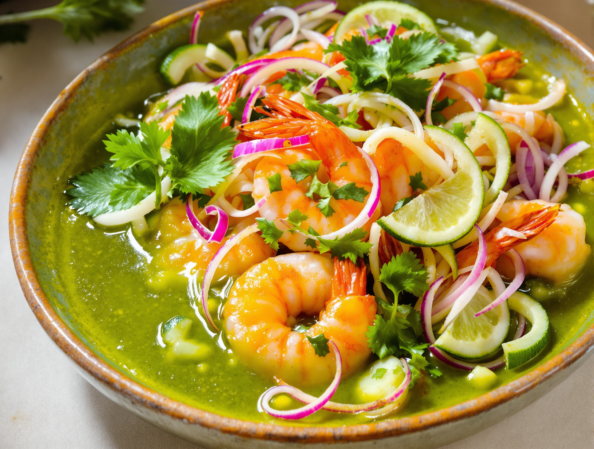Aguachile de camarón